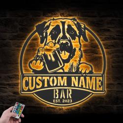 custom anatolian shepherd wall art led light