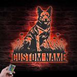 custom aussie cattle wall decor led light