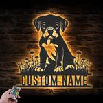 custom baby boxer wall art led light