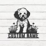 custom bichon frise decor wall art led light