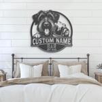 custom black terrier beer art wall art led light