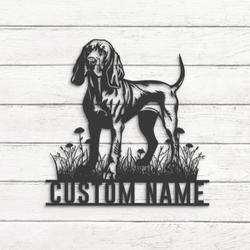 custom bloodhound dog wall art led light