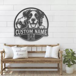 custom borador bar decor wall art led light