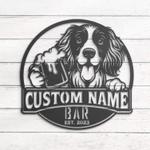custom bouvier flandres bar decor wall art led light