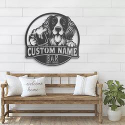 custom bouvier flandres beer art wall art led light