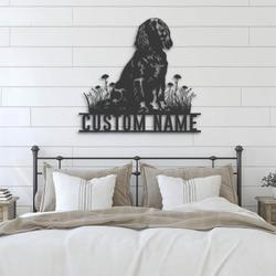 custom boykin spaniel bar decor wall art led light