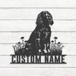 Custom Boykin Spaniel Metal Wall Art LED Light