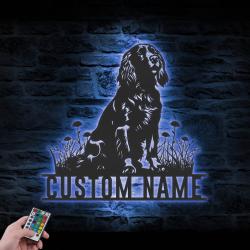 custom boykin spaniel pub sign wall art led light