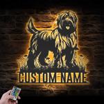 custom briard wall art led light sign