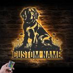 custom brittany spaniel wall art led light
