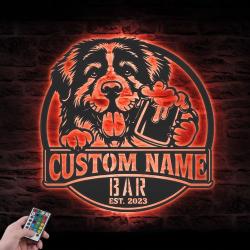 custom bulgarian karakachan pub beer wall art led light