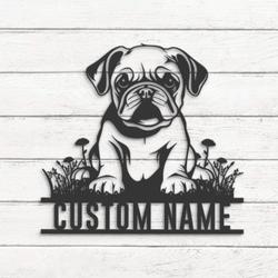custom bulldog dog baby wall art led light