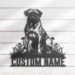custom bullmastiff dog wall art led light