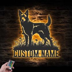 custom canaan dog wall art led light