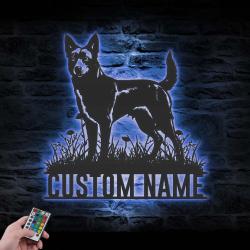 custom canaan metal sign wall art led light