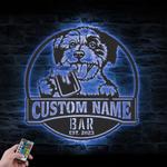 custom cavachon pub sign wall art led light