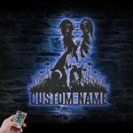 custom chinese crested pub sign wall art led light