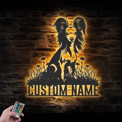 custom chinese crested wall art led light