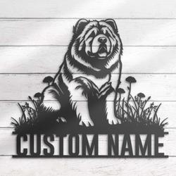custom chow chow bar decor wall art led light