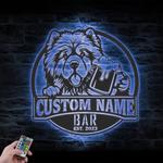 custom chowchow pub sign wall art led light