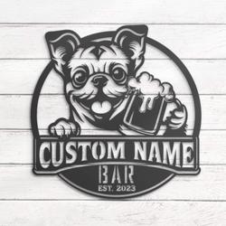 custom chugs beer art wall art led light