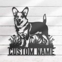custom corgi bar decor wall art led light