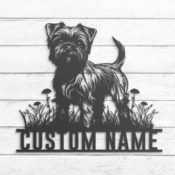 Custom Affenpinscher Metal Wall Art LED Light Pet