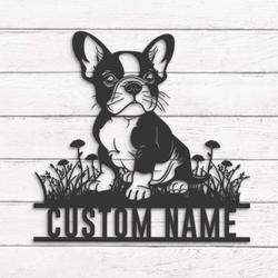 custom cute french bulldog wall art led light