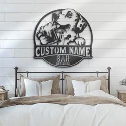 custom dalmatian decor wall art led light