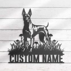 custom doberman dog decor wall art led light
