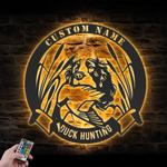 custom dog hunting wall art led light