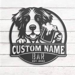custom drentsche patrijshond bar decor wall art led