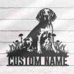 custom english foxhound dog wall art led light