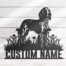 custom english setter wall decor led light