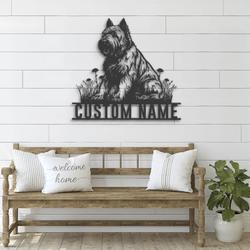 custom flandres dog wall decor led light