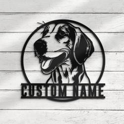 custom foxhound wall decor art led light