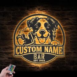 custom funny borador wall art led light