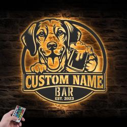 custom funny harrier wall art led light