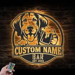 custom funny hellenic hound wall art led light