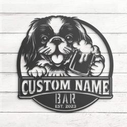 custom funny japanese chin metal wall decor led light