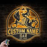 custom funny pyrenees wall art led light