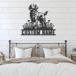 custom golden lab dog wall decor led light