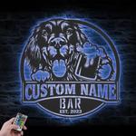 custom gordon setter pub sign wall art led light