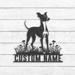 custom greyhound wall decor led light