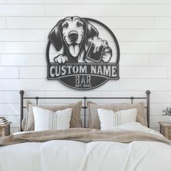 custom hanoverian beer art wall art led light