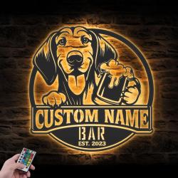 custom hanoverian scenthound wall art led light