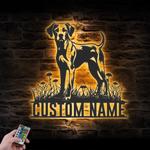 custom harrier dog wall art led light