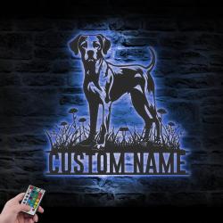 custom harrier metal wall sign led light