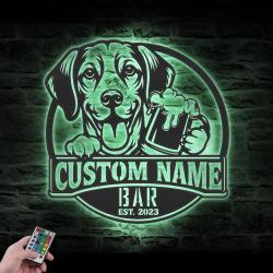 custom harrier pub sign wall art led light