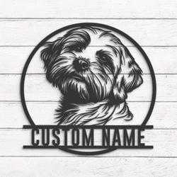 custom havanese dog wall art led light
